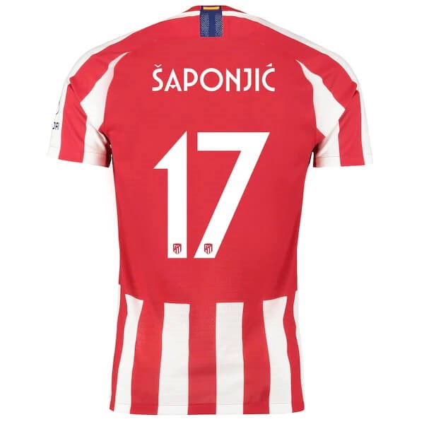 Tailandia Replicas Camiseta Atletico Madrid NO.17 Saponjic 2019/20 Rojo